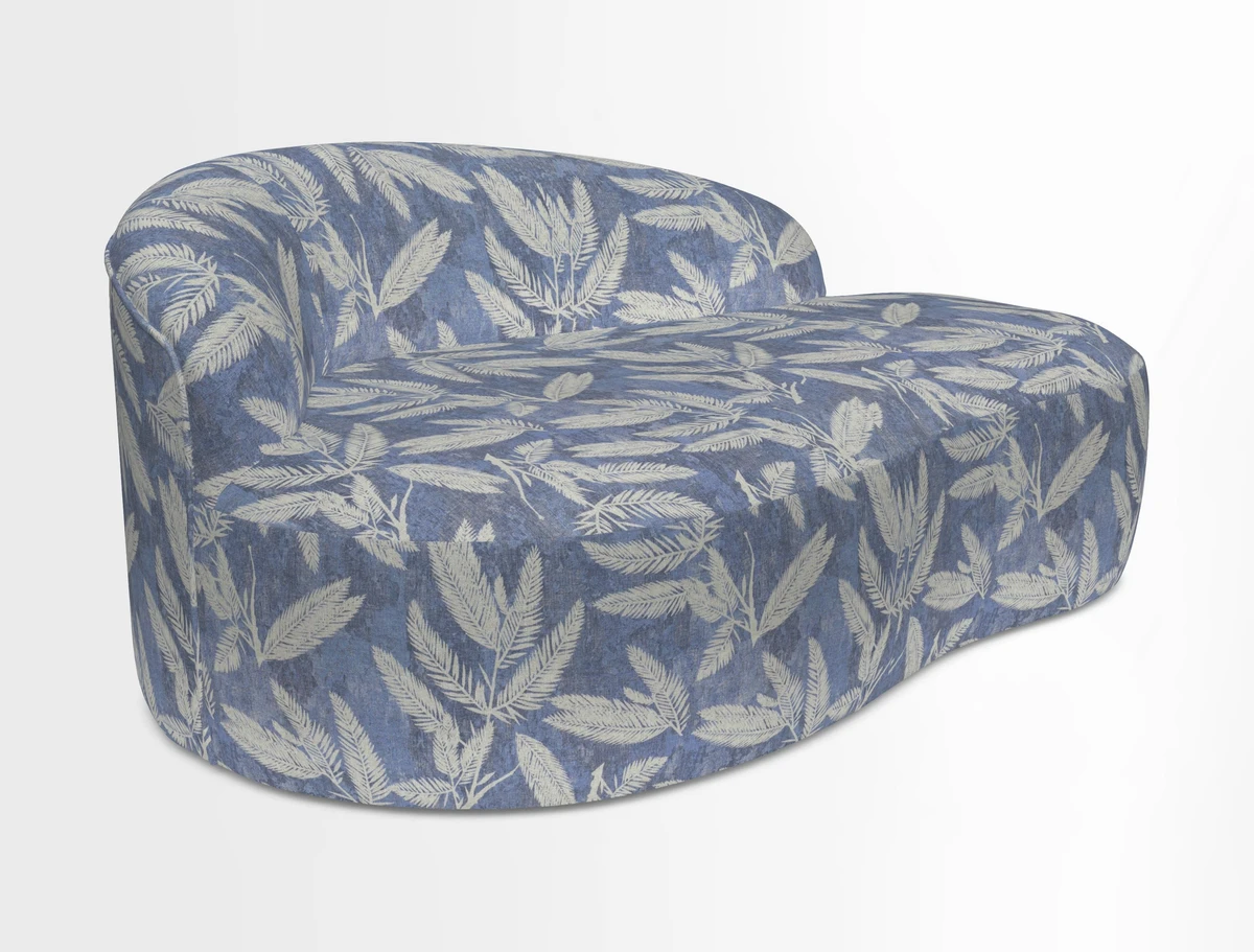 Arc small sofa in Wave Blueberry