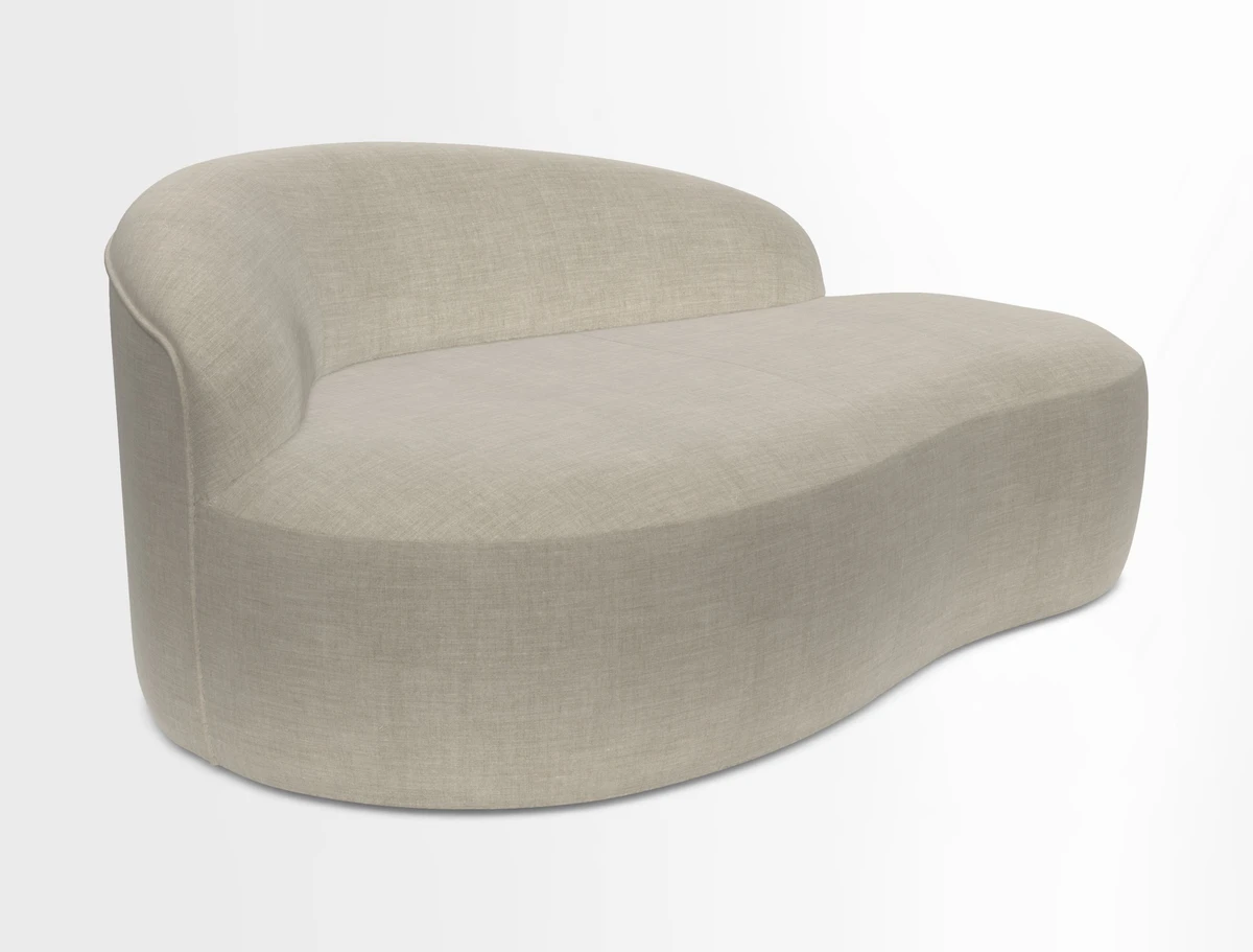 Arc small sofa in Wave Blueberry
