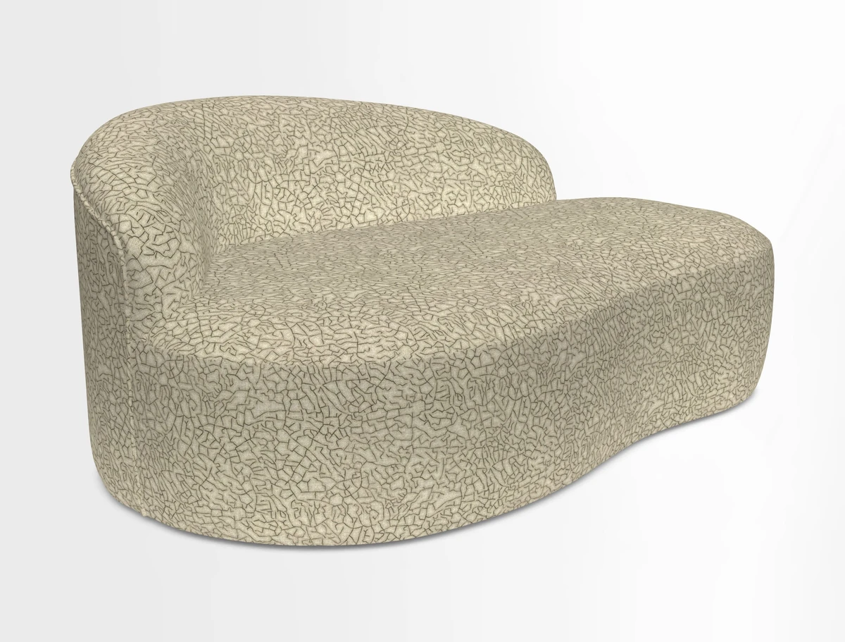 Arc small sofa in Wave Blueberry