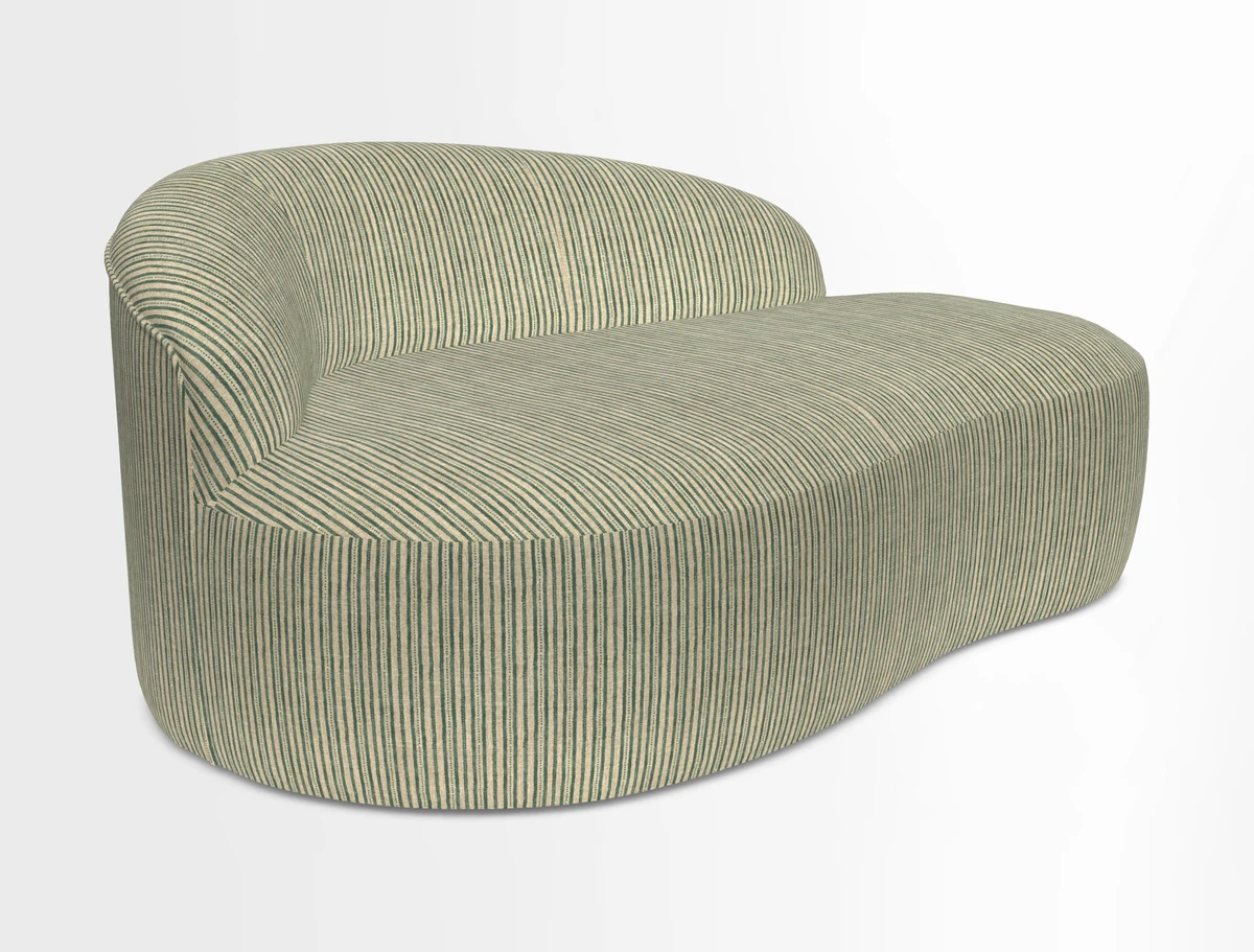 Arc small sofa in Wave Blueberry