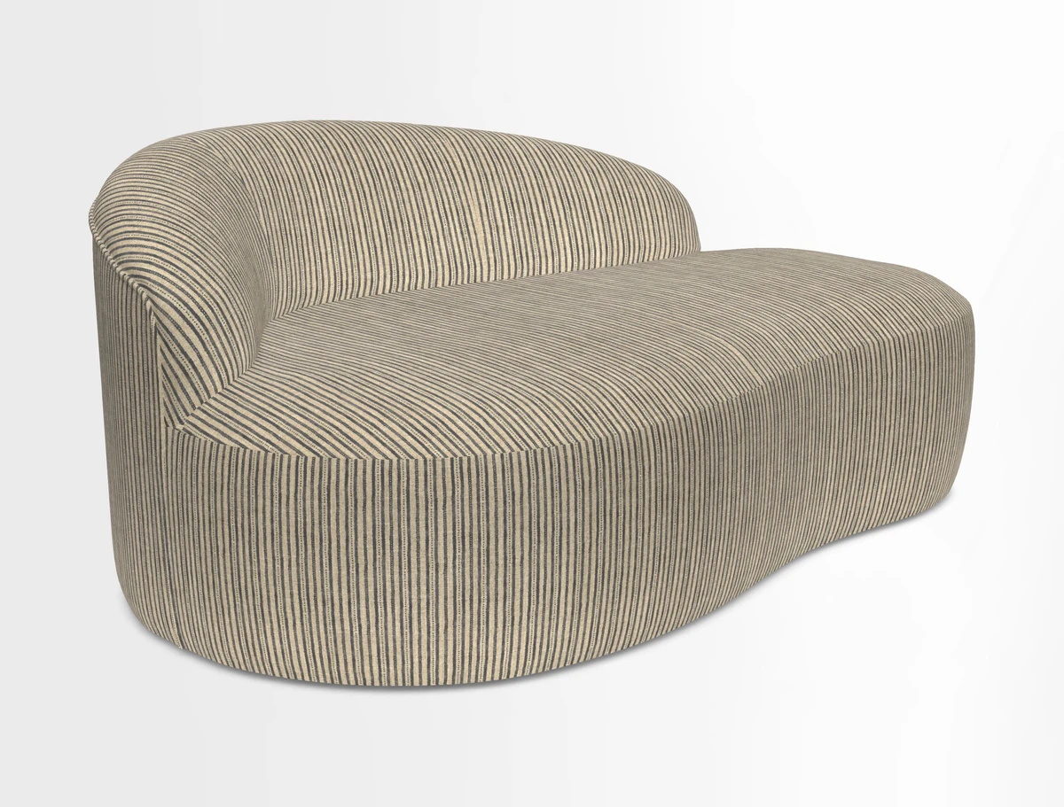 Arc small sofa in Wave Blueberry
