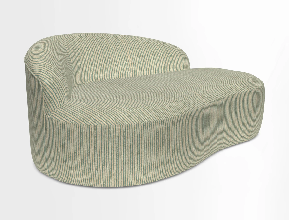 Arc small sofa in Wave Blueberry
