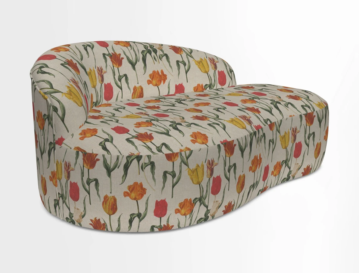 Arc small sofa in Wave Blueberry