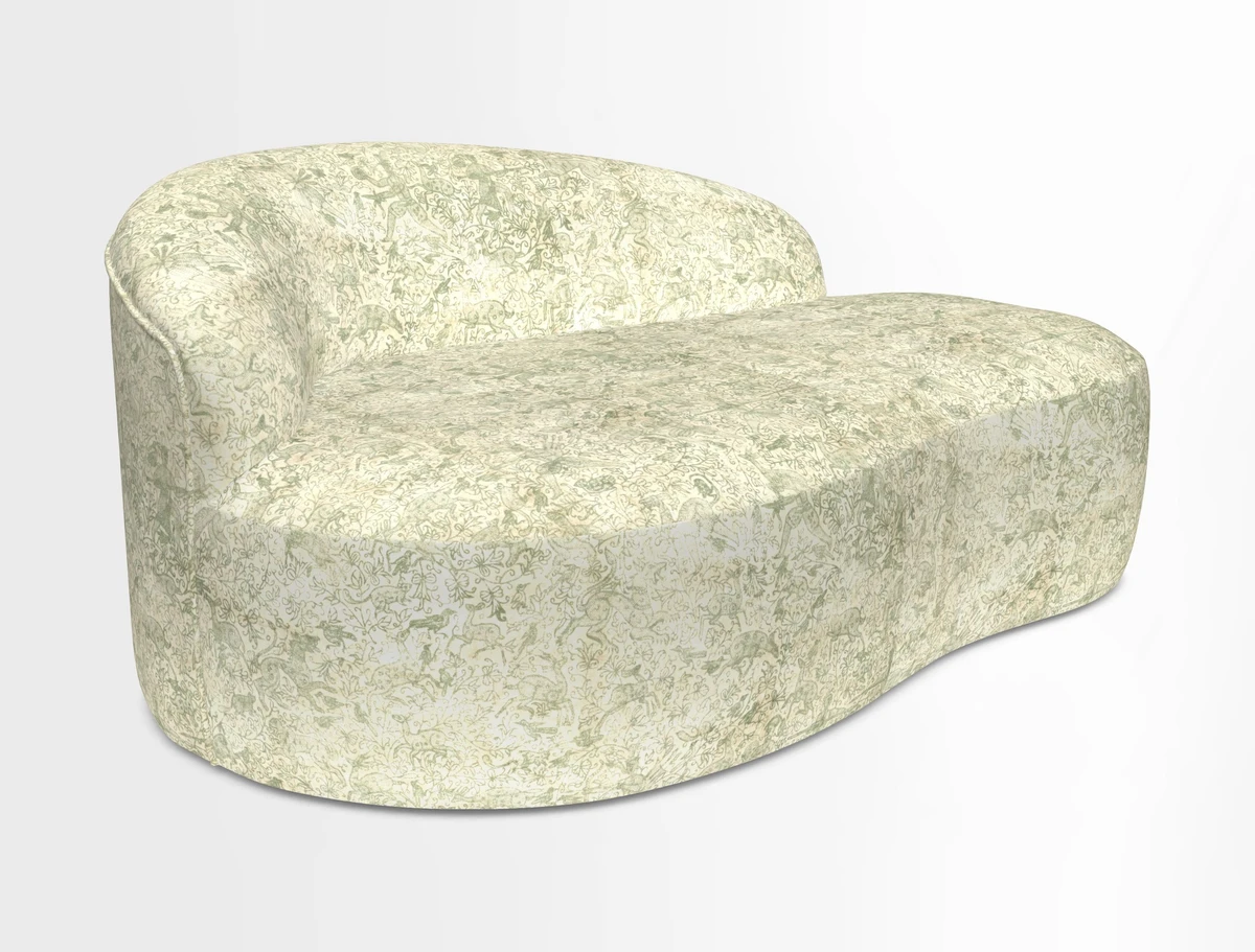 Arc small sofa in Wave Blueberry