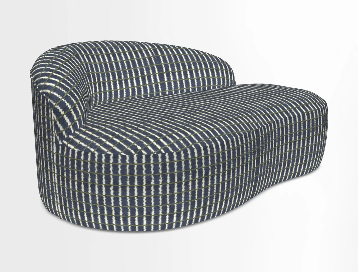 Arc small sofa in Wave Blueberry