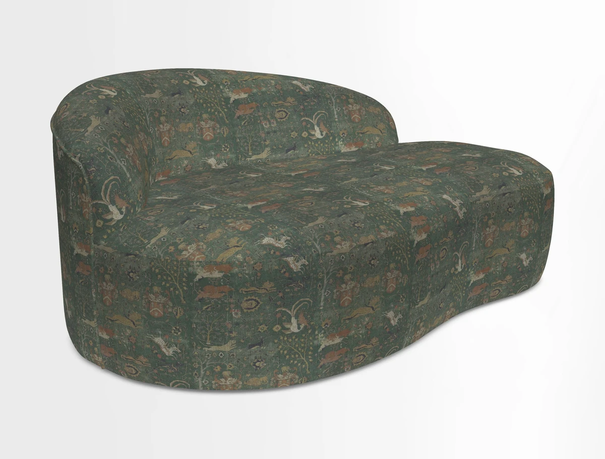 Arc small sofa in Wave Blueberry