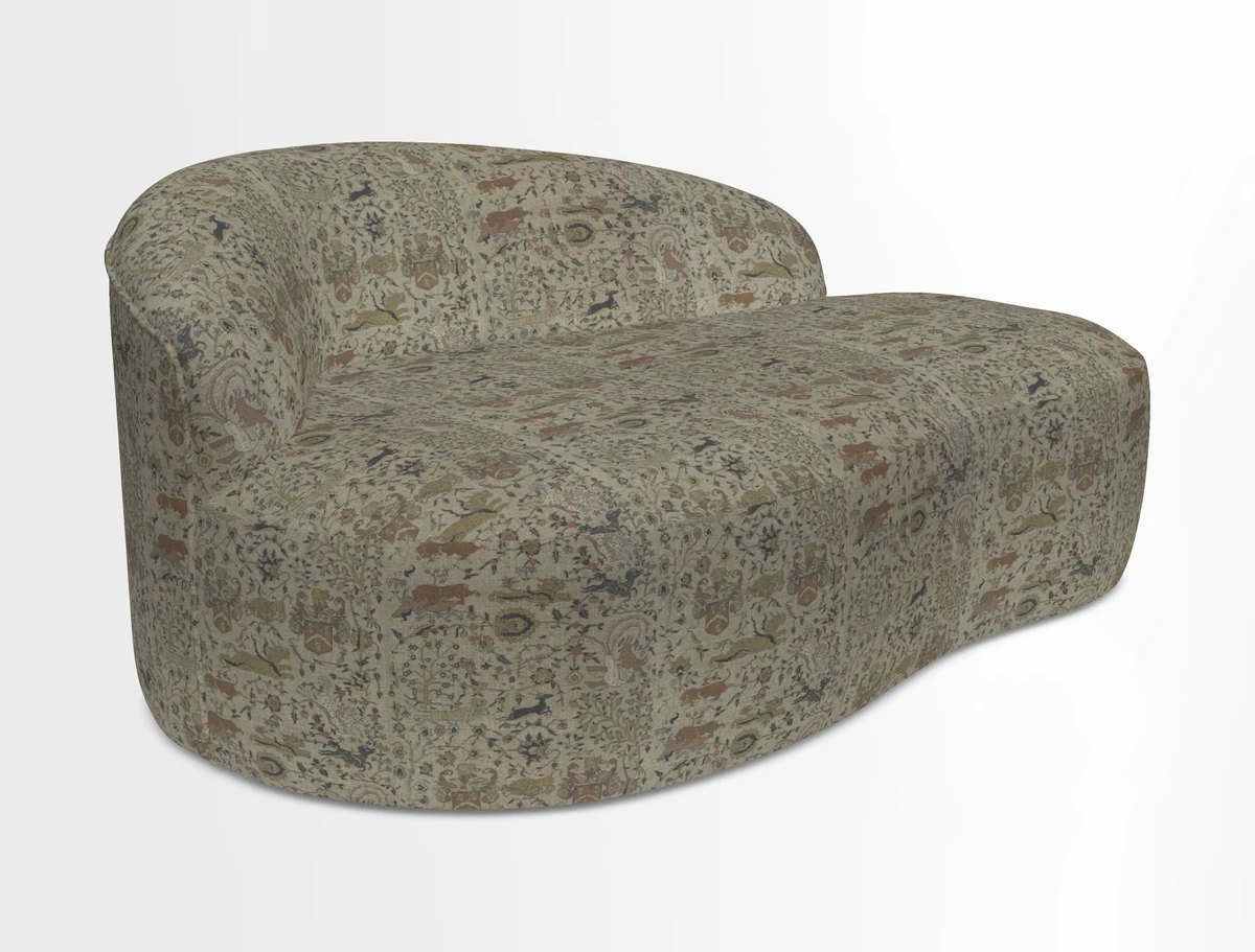 Arc small sofa in Wave Blueberry