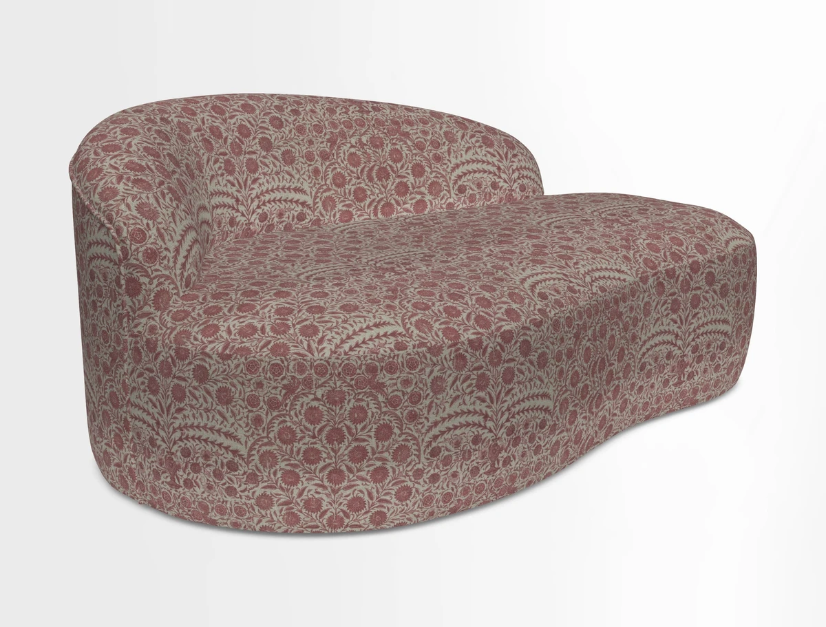 Arc small sofa in Wave Blueberry