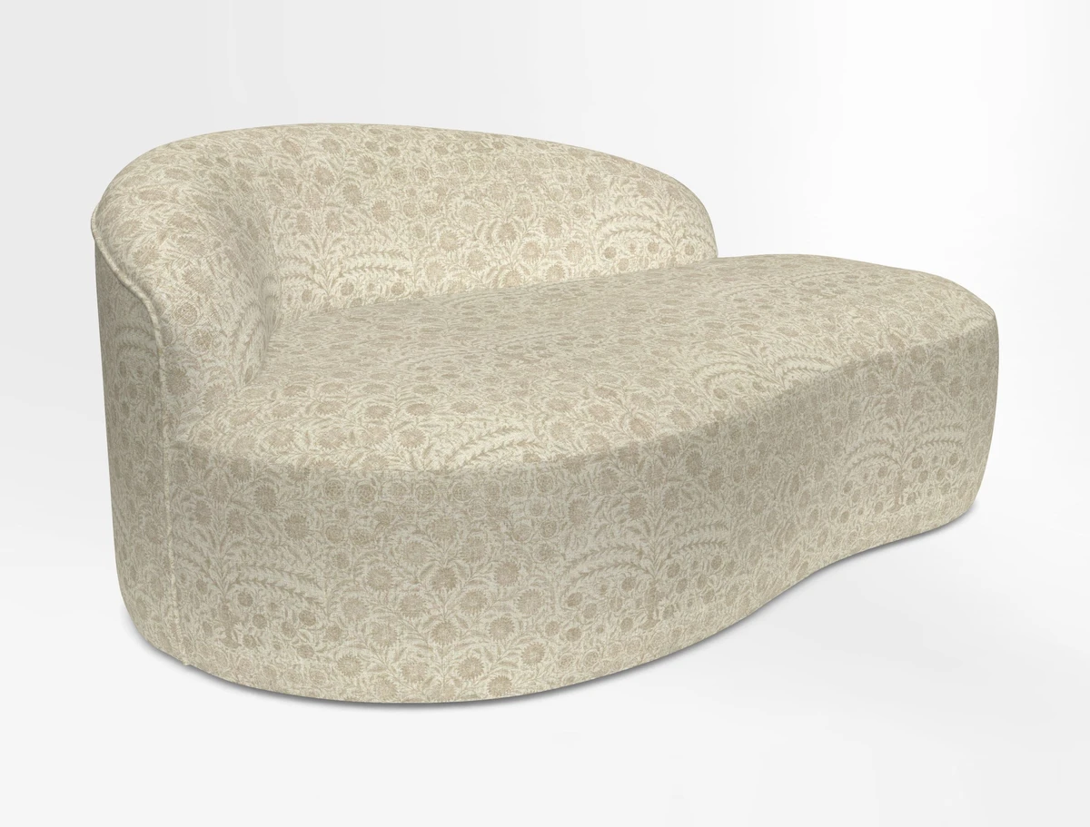 Arc small sofa in Wave Blueberry