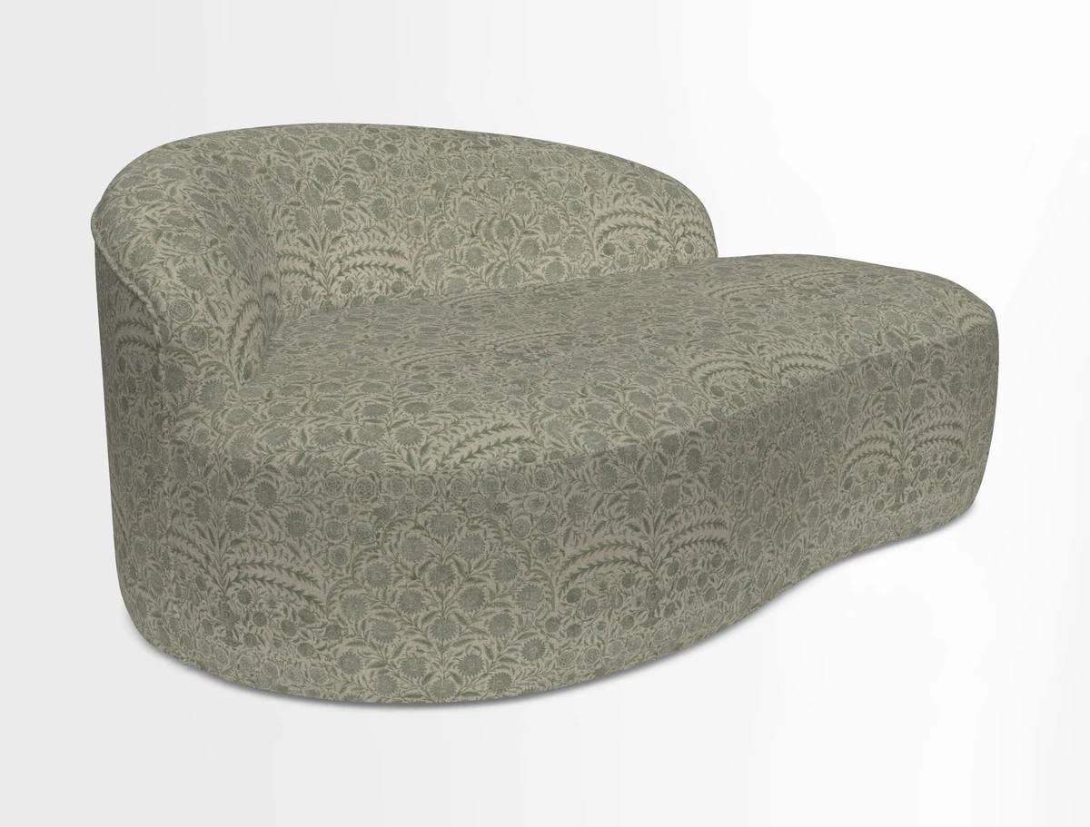 Arc small sofa in Wave Blueberry