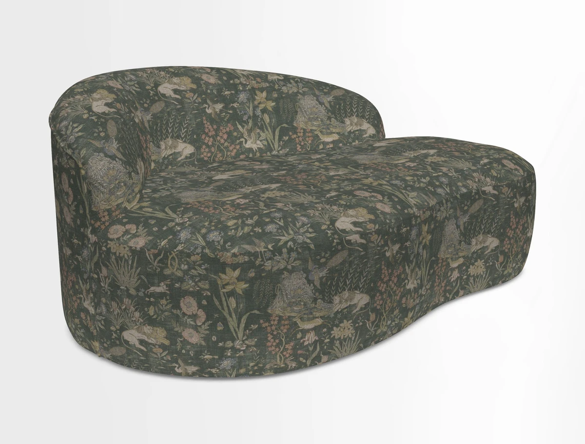 Arc small sofa in Wave Blueberry