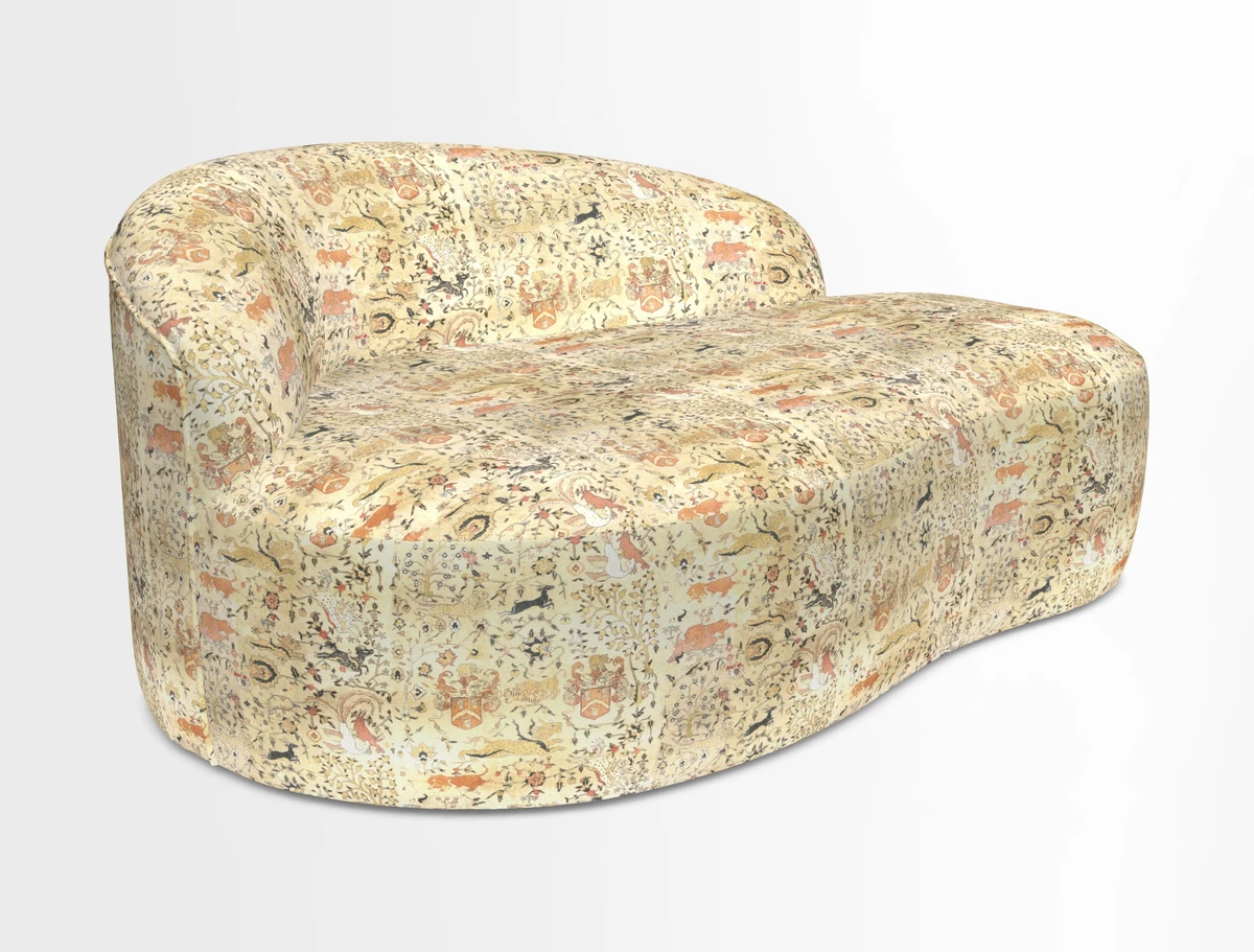 Arc small sofa in Wave Blueberry