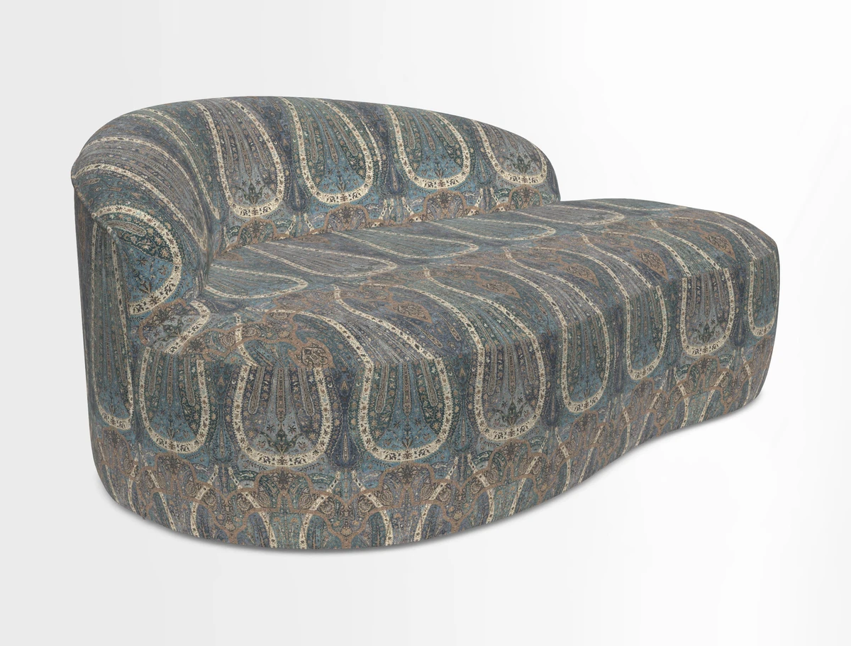 Arc small sofa in Wave Blueberry