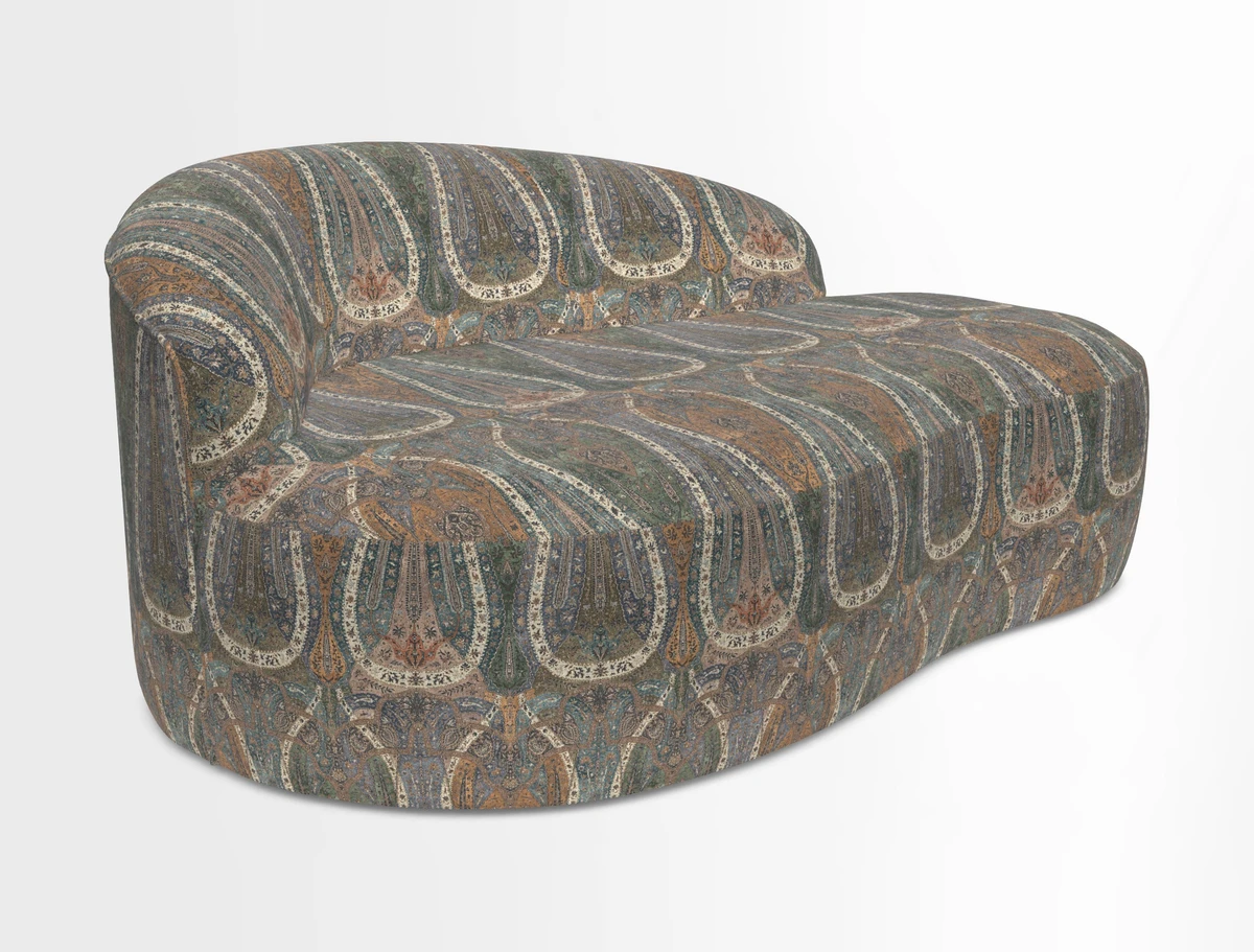 Arc small sofa in Wave Blueberry