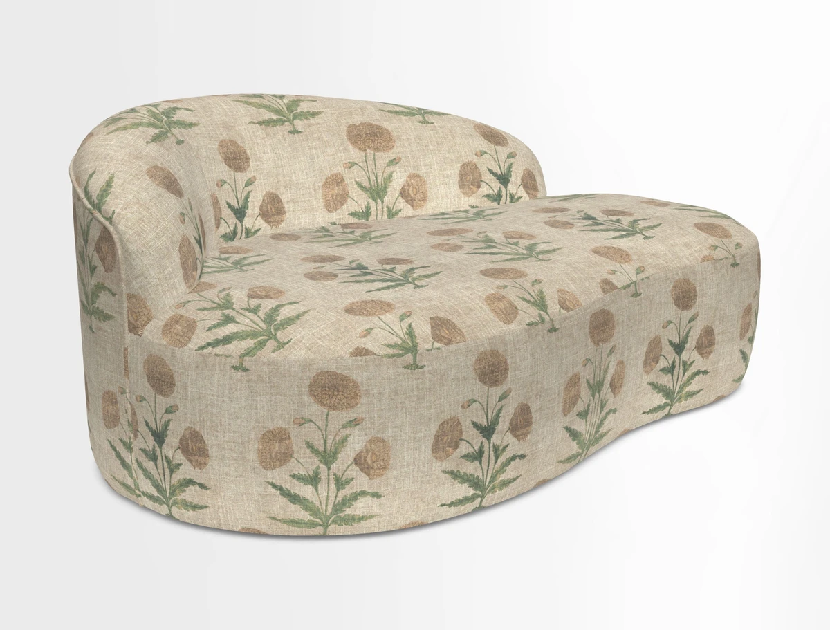 Arc small sofa in Wave Blueberry