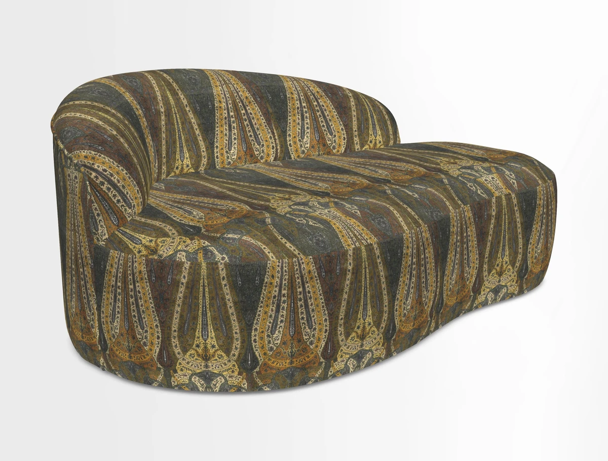 Arc small sofa in Wave Blueberry