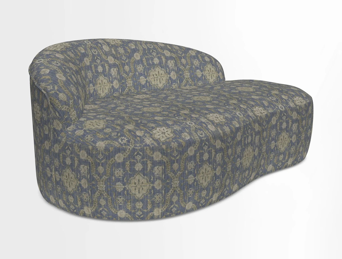 Arc small sofa in Wave Blueberry