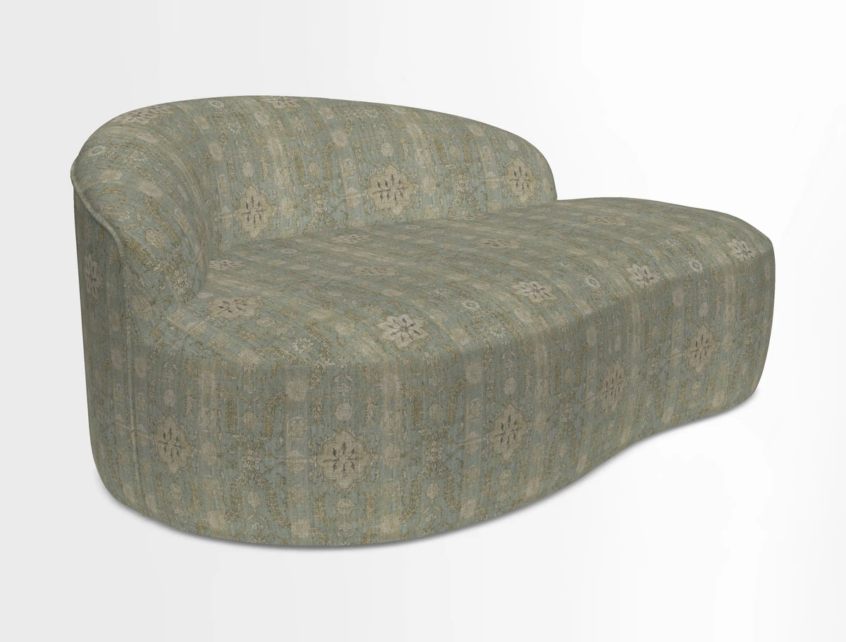 Arc small sofa in Wave Blueberry
