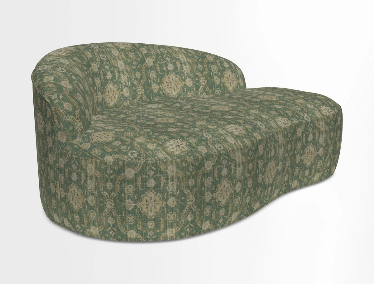 Arc small sofa in Wave Blueberry