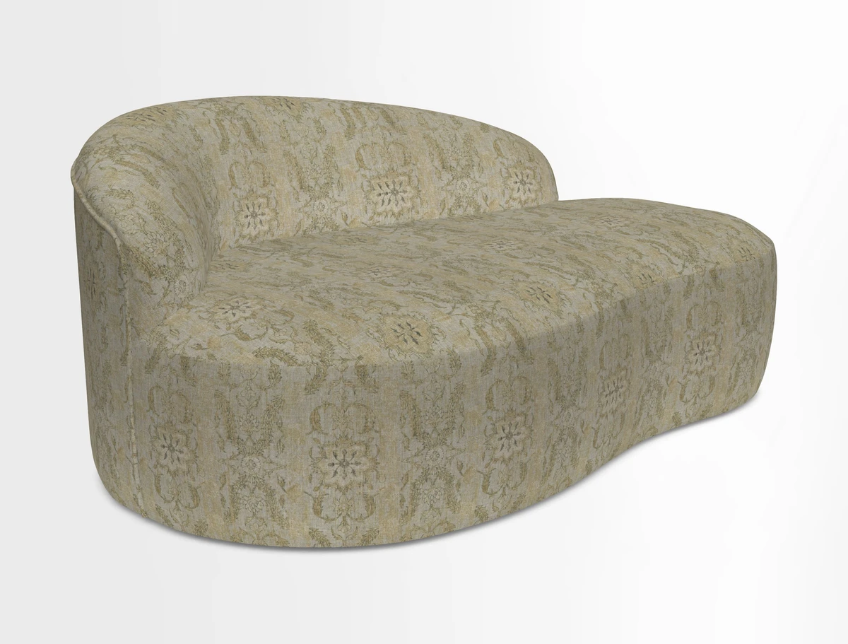 Arc small sofa in Wave Blueberry