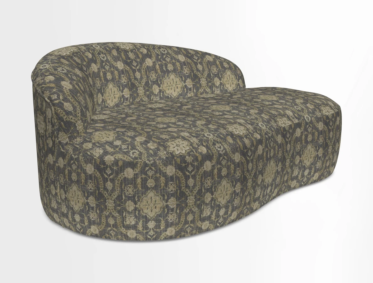 Arc small sofa in Wave Blueberry