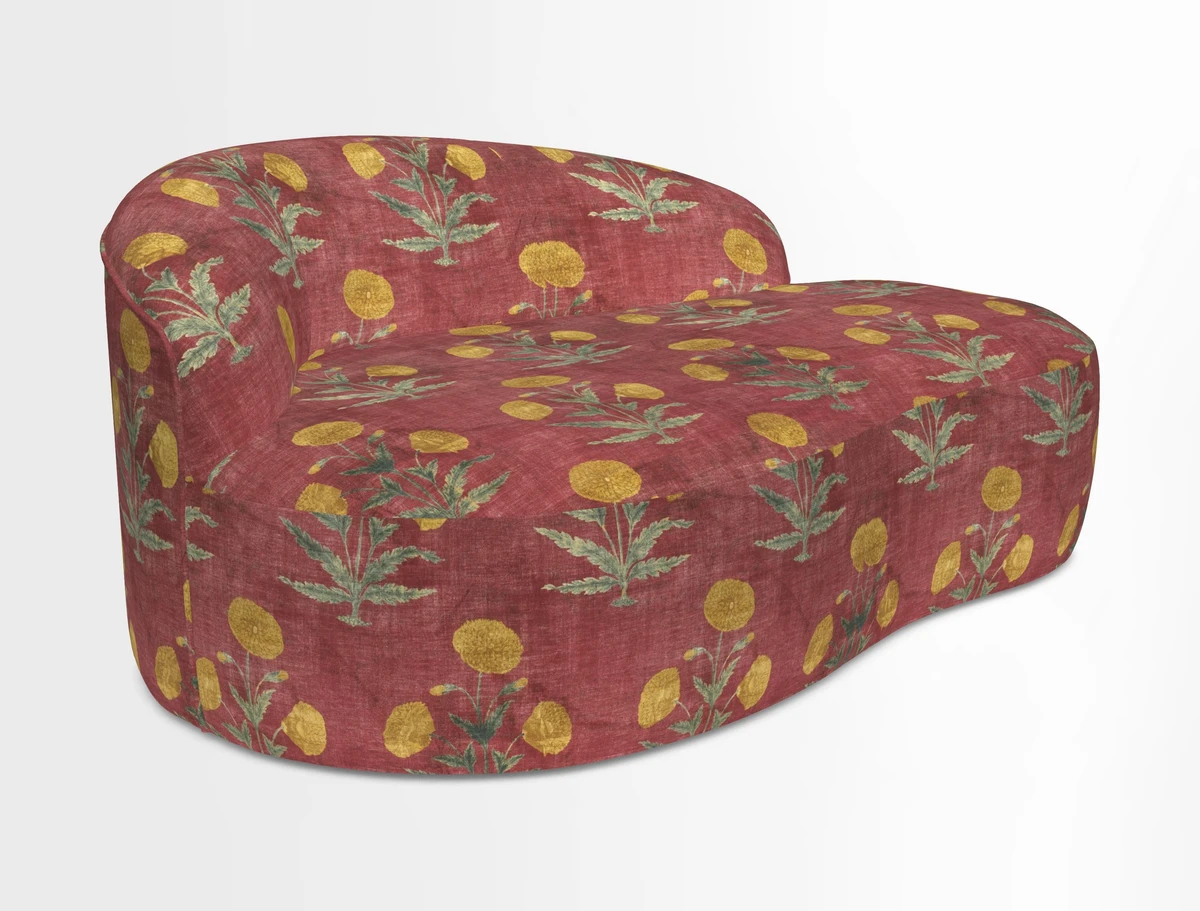 Arc small sofa in Wave Blueberry