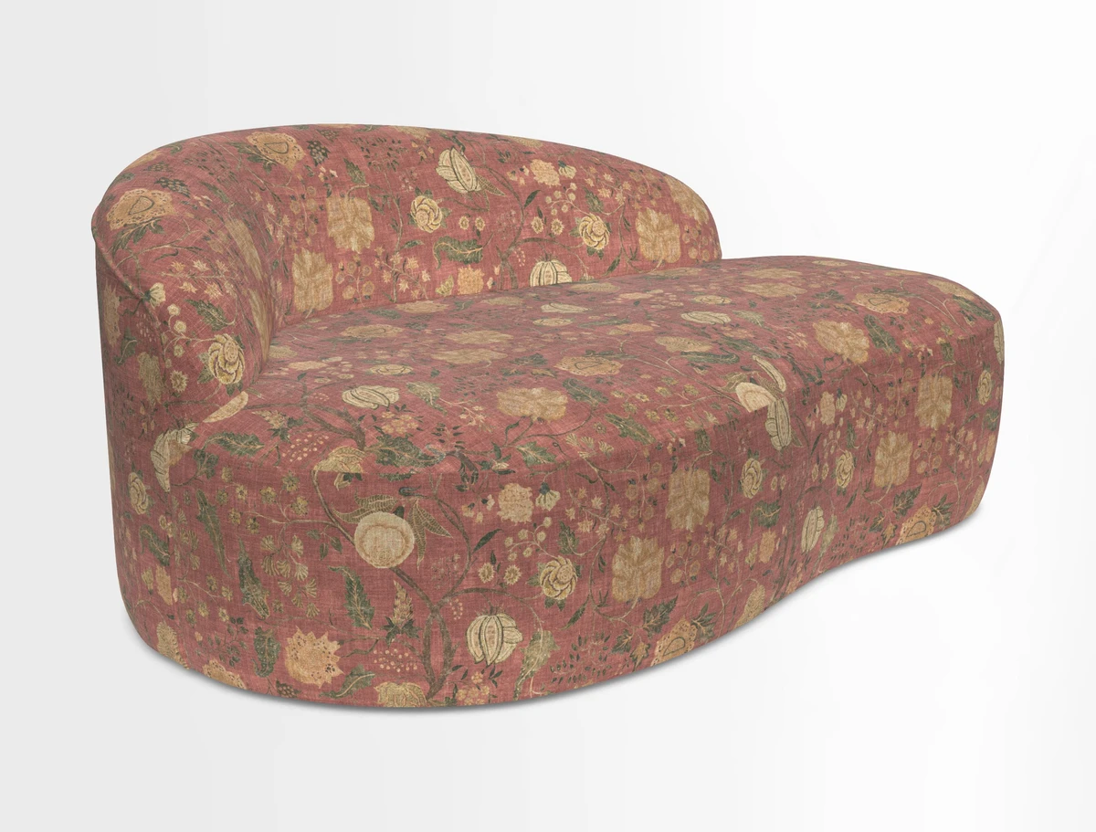 Arc small sofa in Wave Blueberry