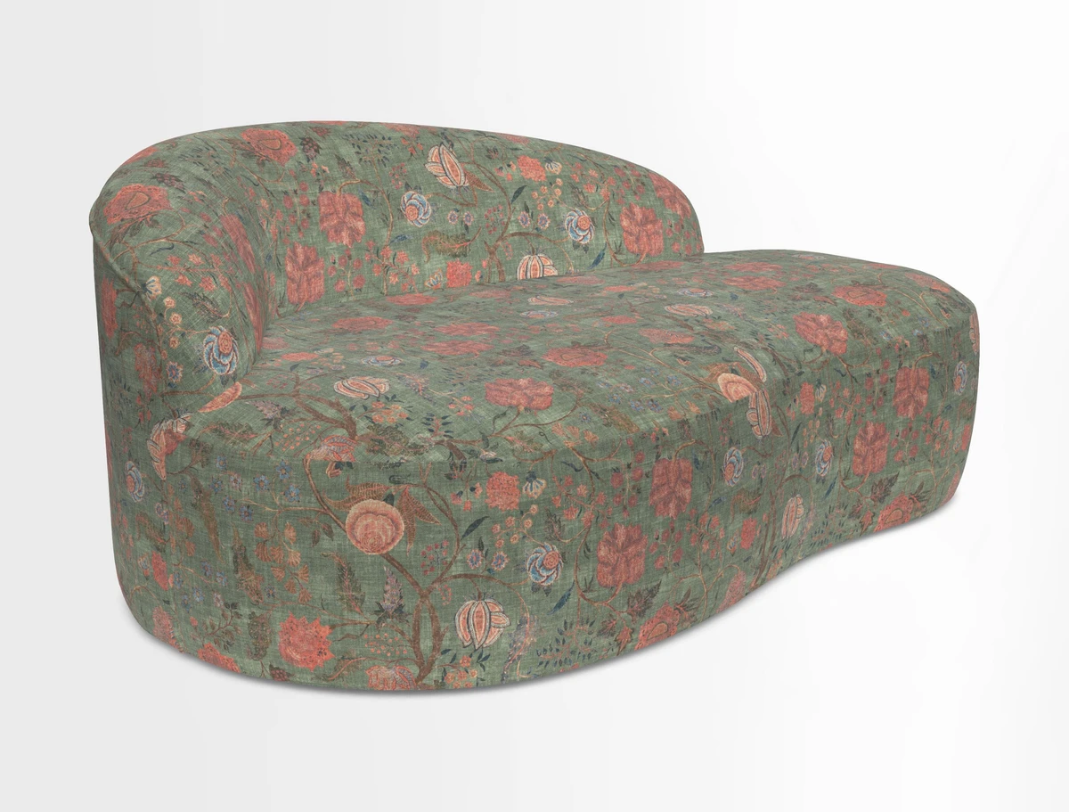 Arc small sofa in Wave Blueberry