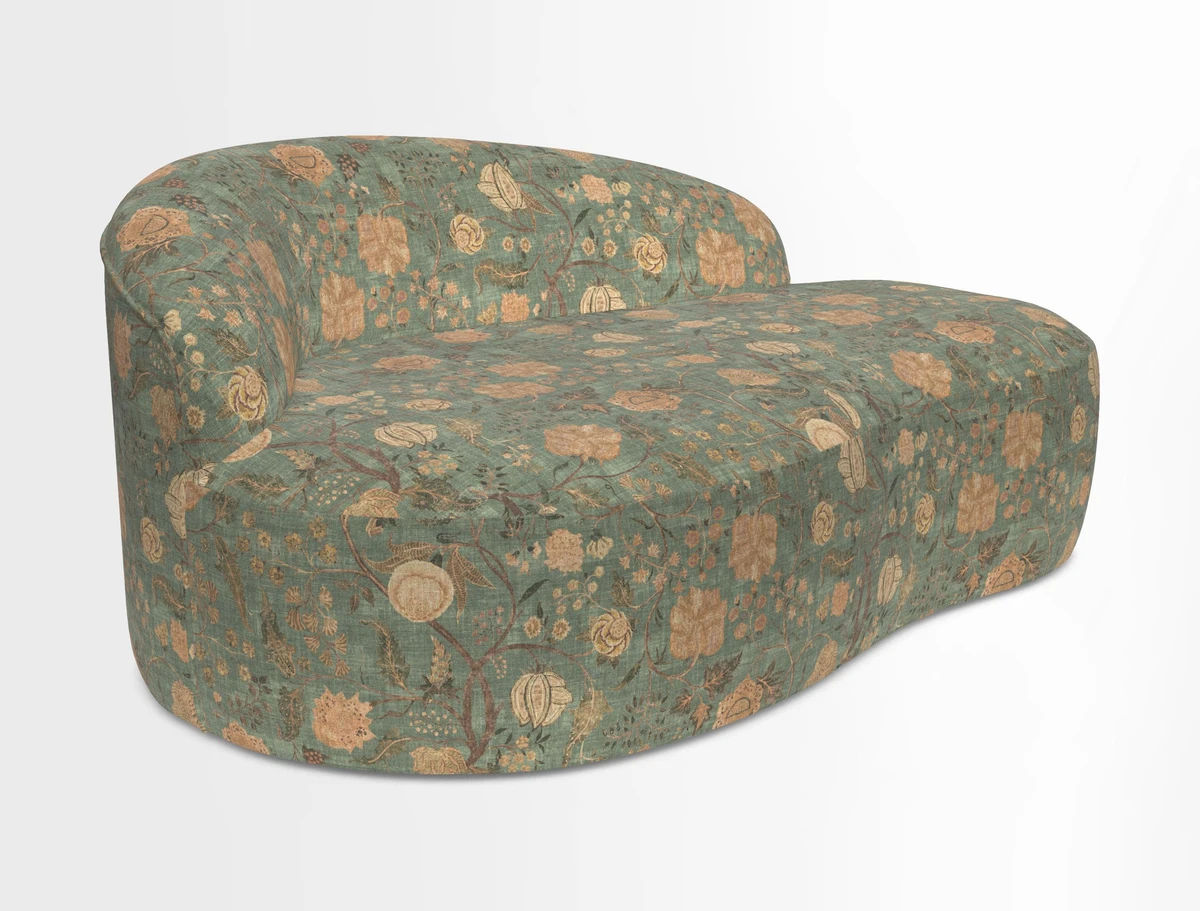 Arc small sofa in Wave Blueberry