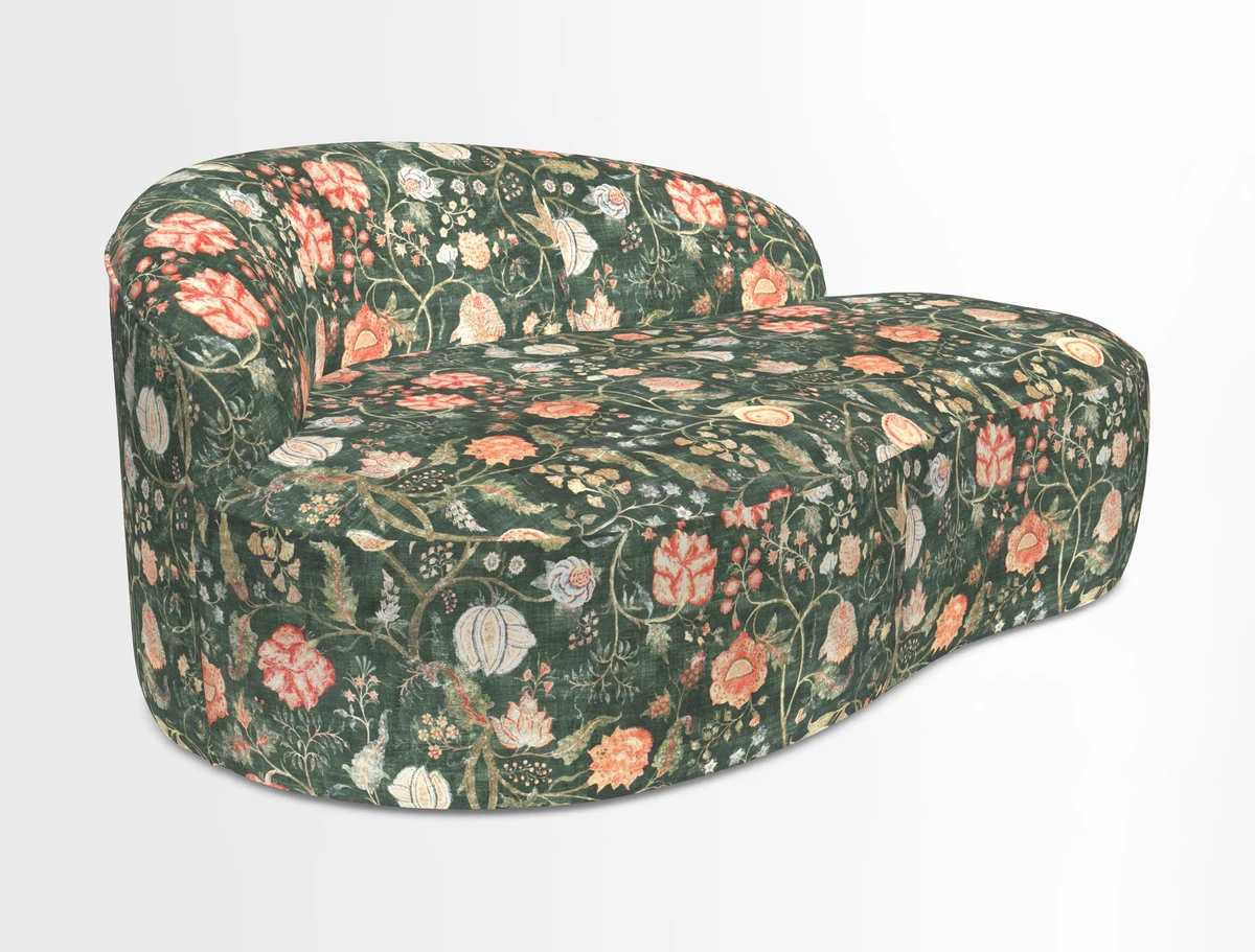 Arc small sofa in Wave Blueberry