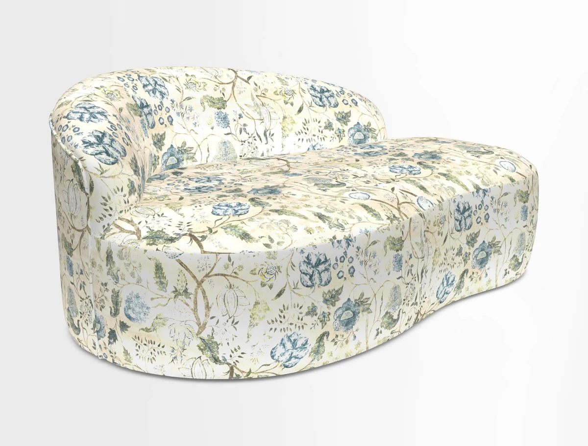 Arc small sofa in Wave Blueberry