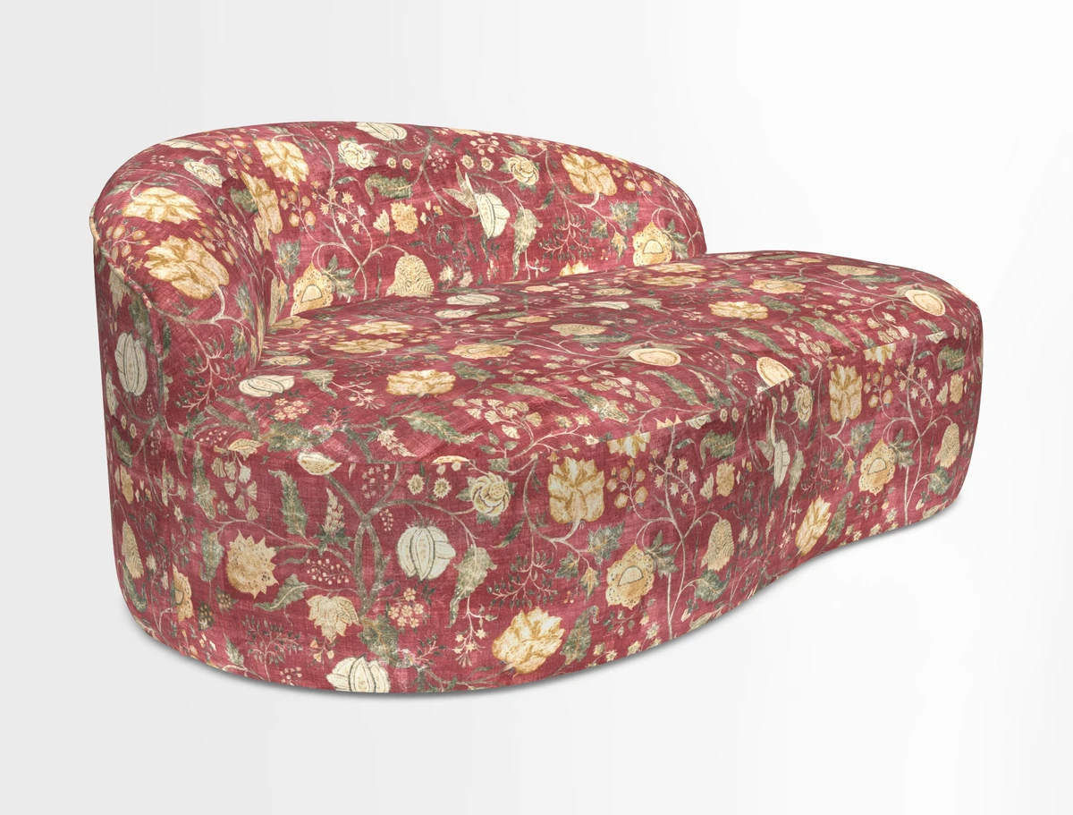 Arc small sofa in Wave Blueberry
