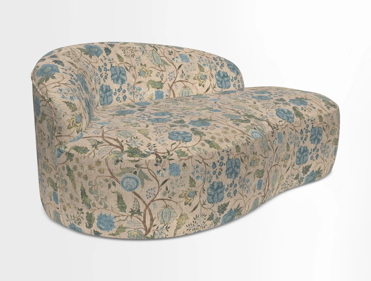 Arc small sofa in Wave Blueberry