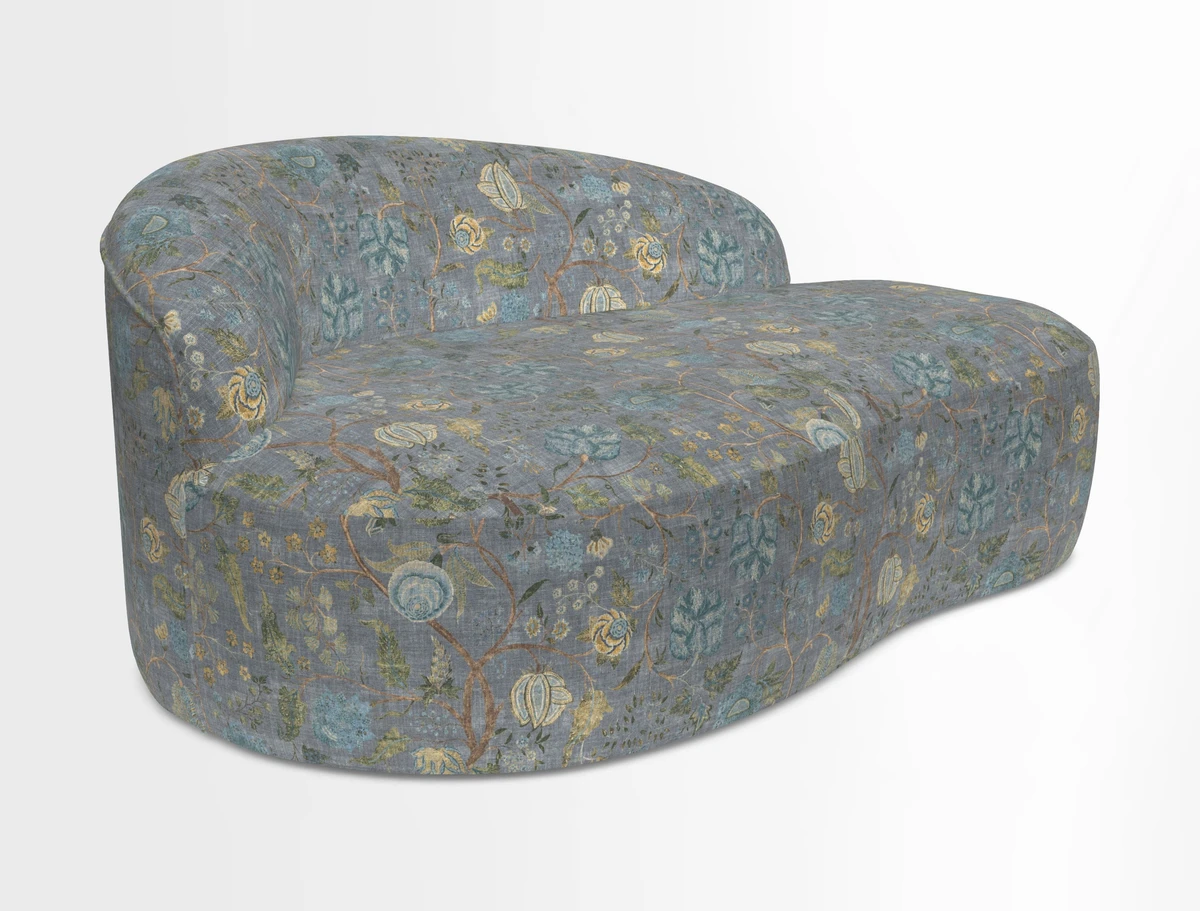 Arc small sofa in Wave Blueberry
