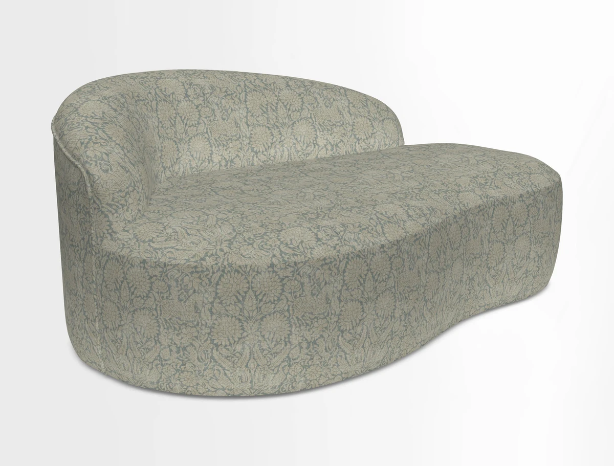 Arc small sofa in Wave Blueberry