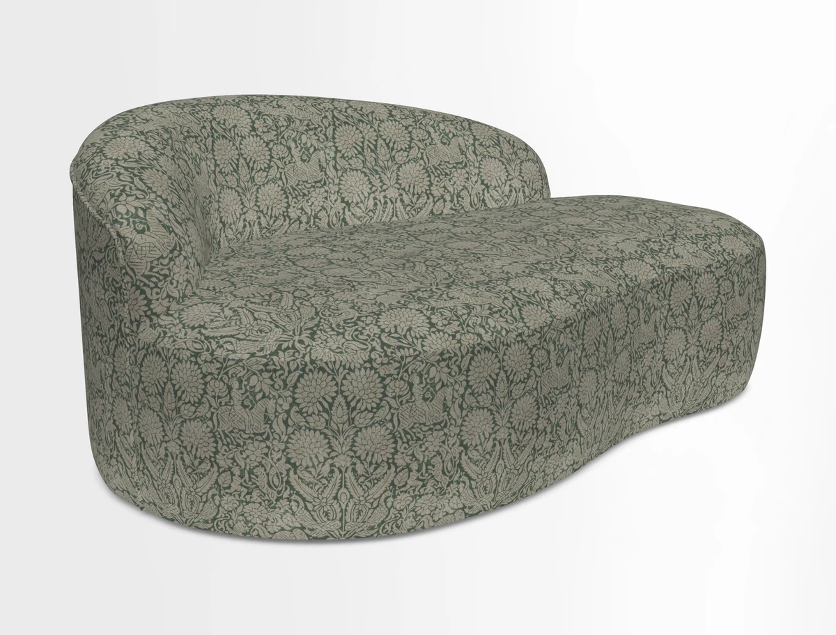 Arc small sofa in Wave Blueberry