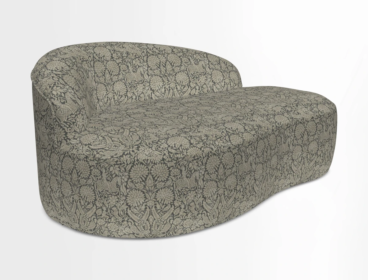 Arc small sofa in Wave Blueberry