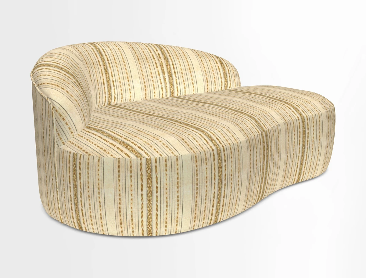 Arc small sofa in Wave Blueberry