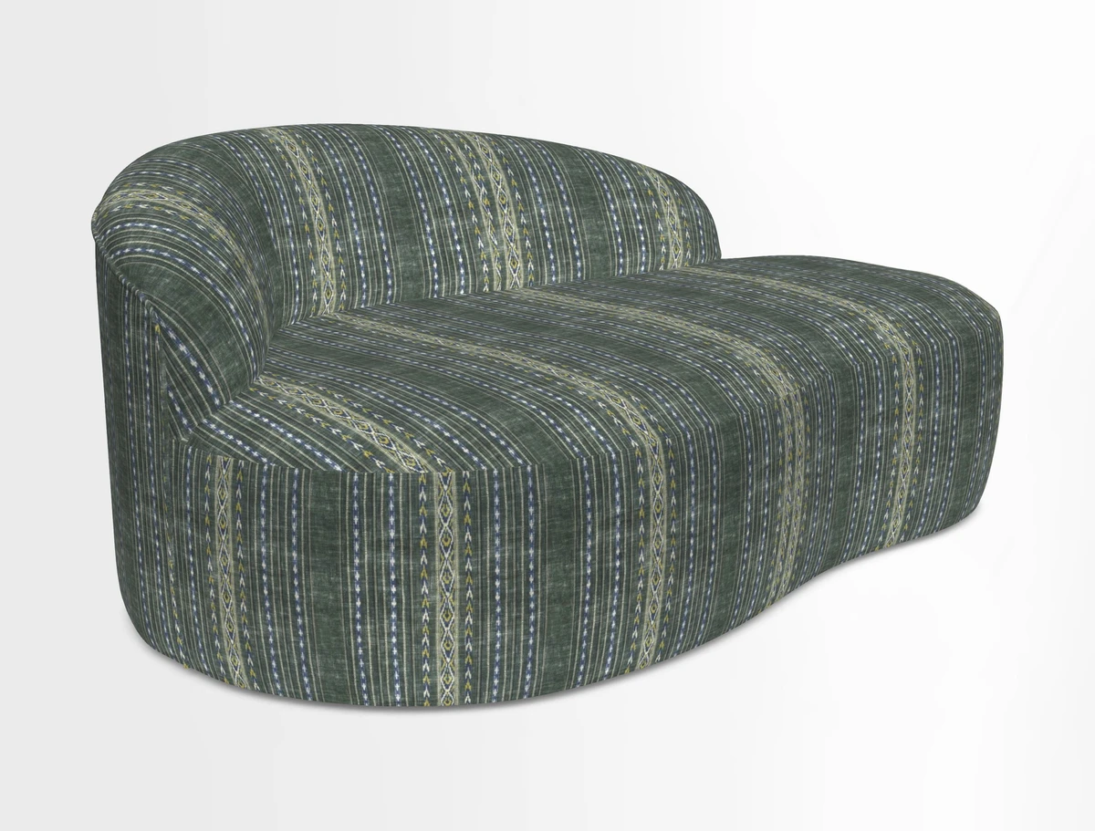 Arc small sofa in Wave Blueberry