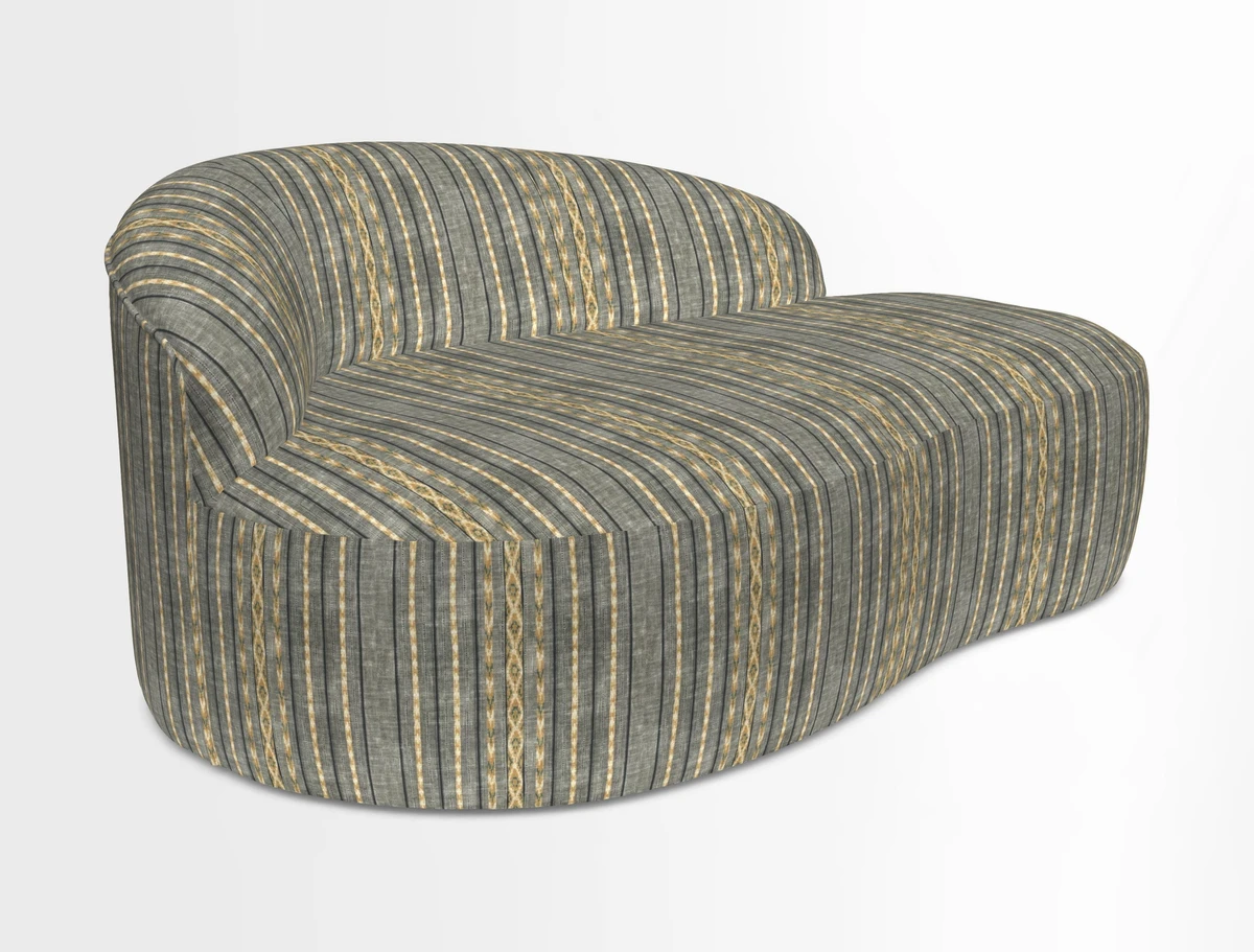 Arc small sofa in Wave Blueberry