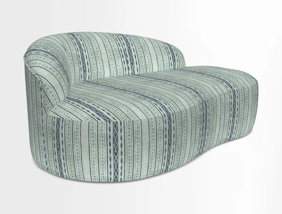 Arc small sofa in Wave Blueberry