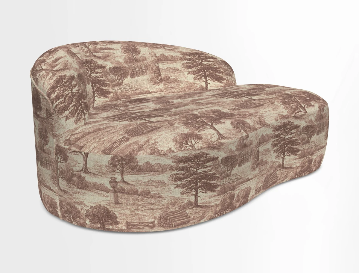 Arc small sofa in Wave Blueberry