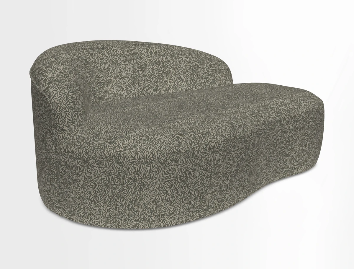 Arc small sofa in Wave Blueberry