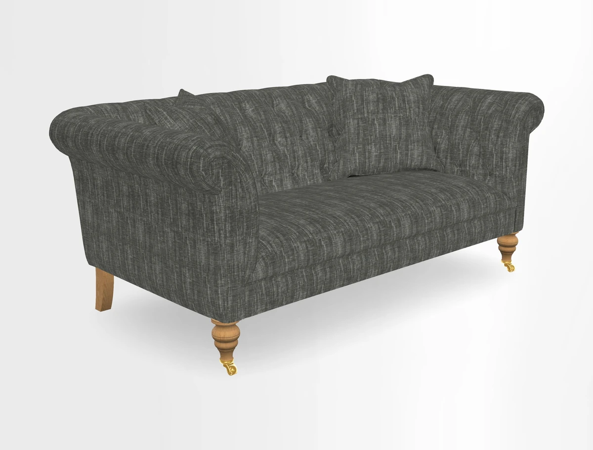 Arncliffe 3 Seater Sofa in Traditional Vintage Velvet Olive