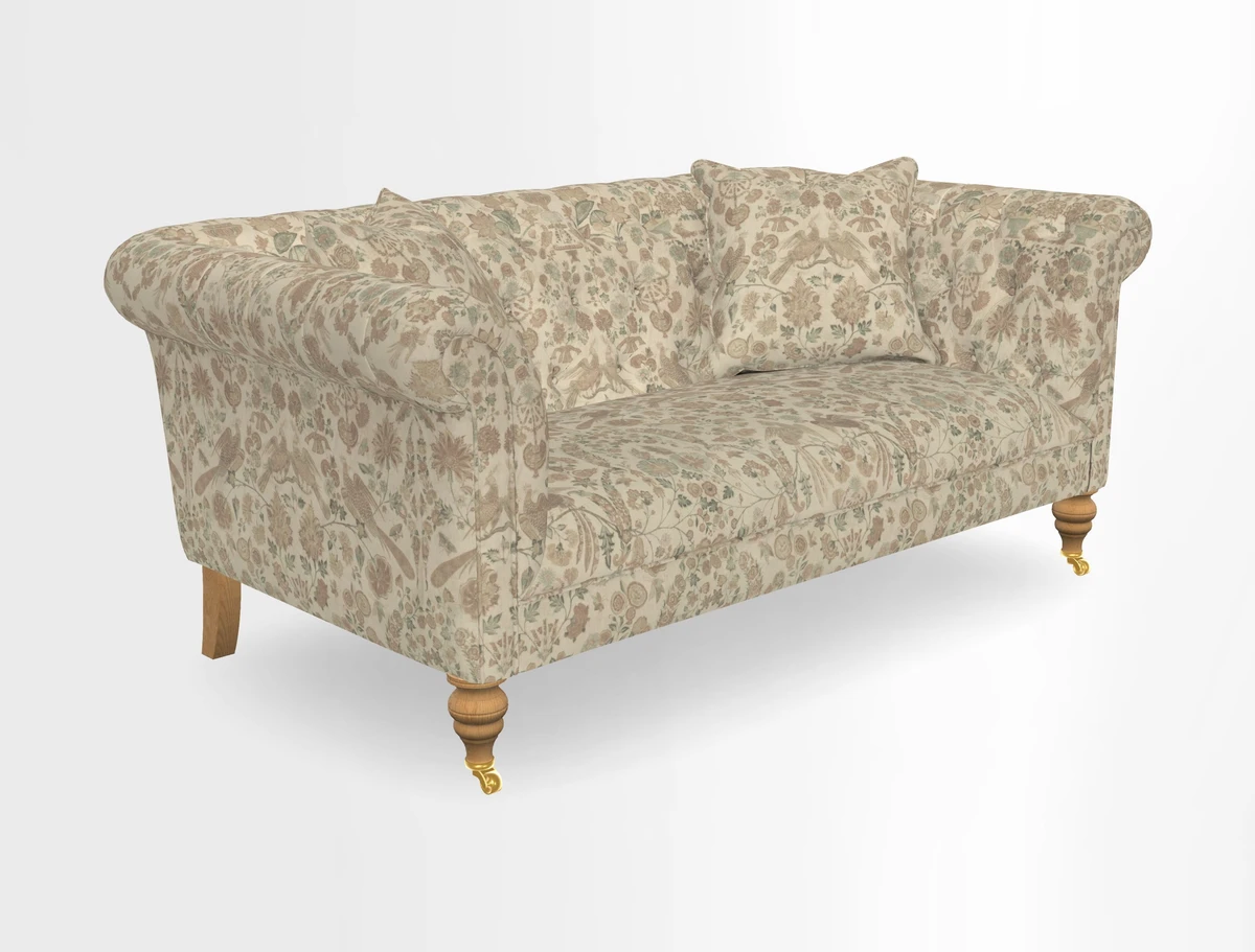 Arncliffe 3 Seater Sofa in Traditional Vintage Velvet Olive