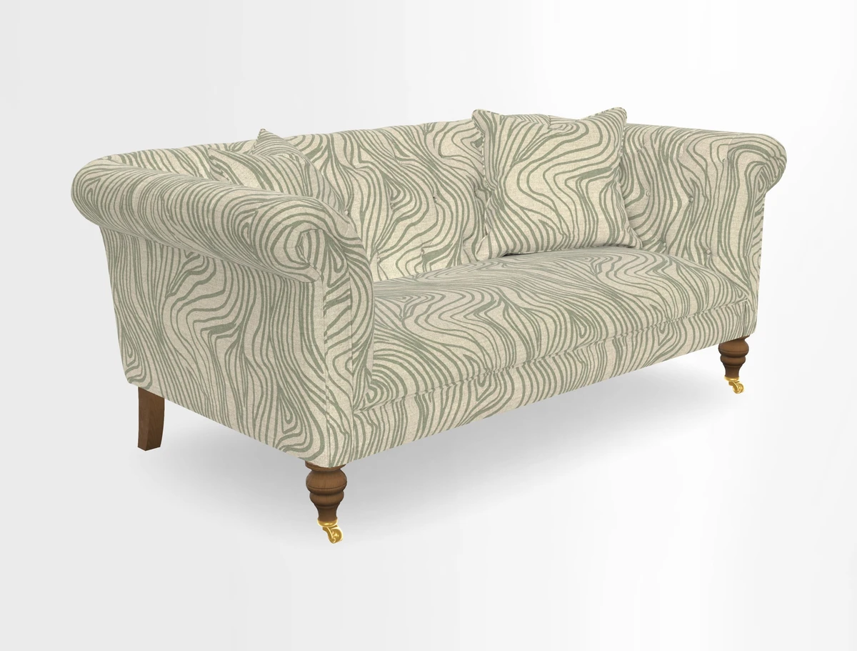Arncliffe 3 Seater Sofa in Traditional Vintage Velvet Olive