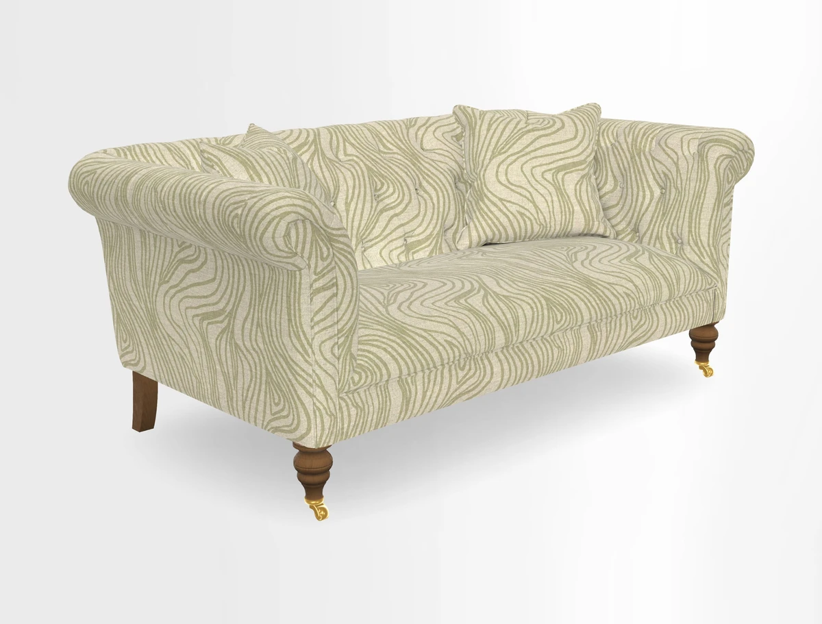 Arncliffe 3 Seater Sofa in Traditional Vintage Velvet Olive