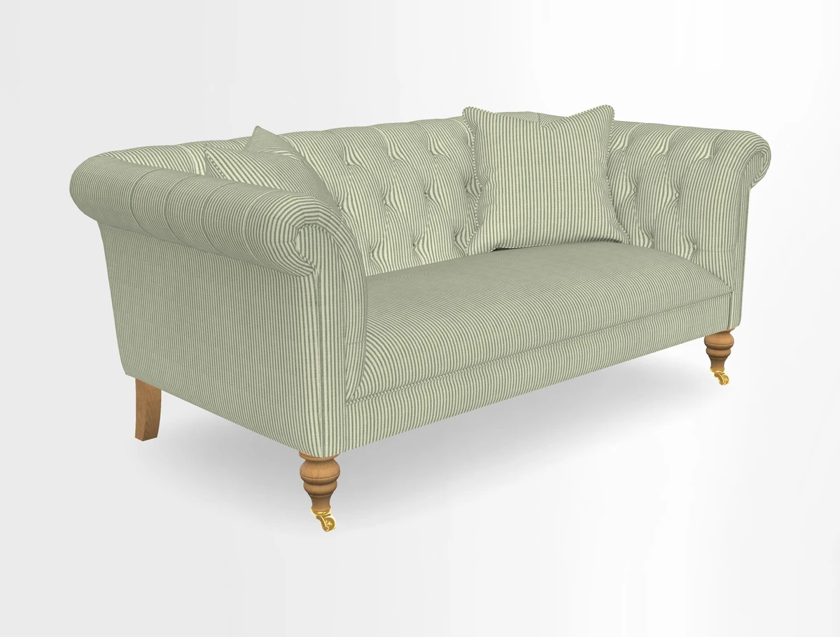 Arncliffe 3 Seater Sofa in Traditional Vintage Velvet Olive