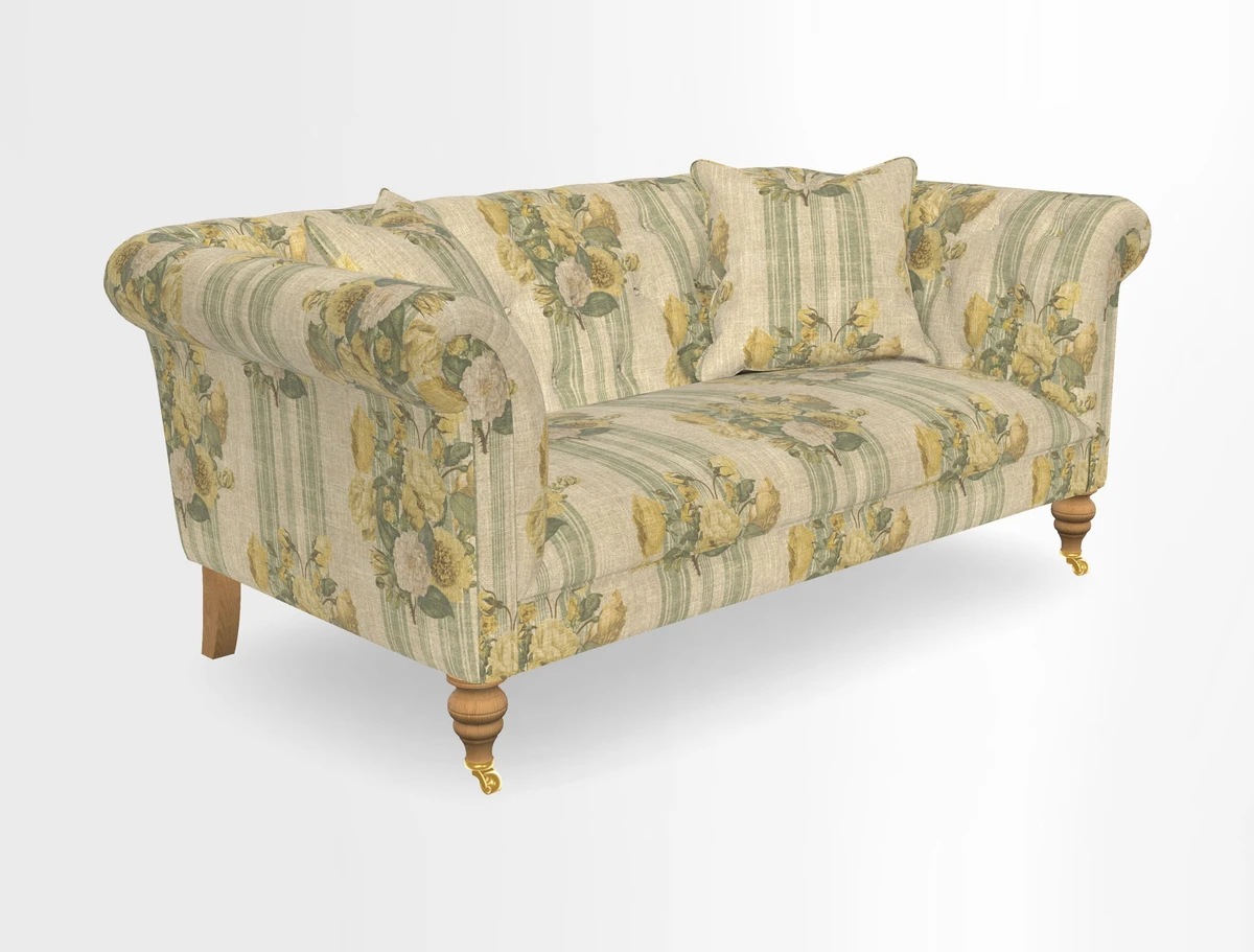 Arncliffe 3 Seater Sofa in Traditional Vintage Velvet Olive