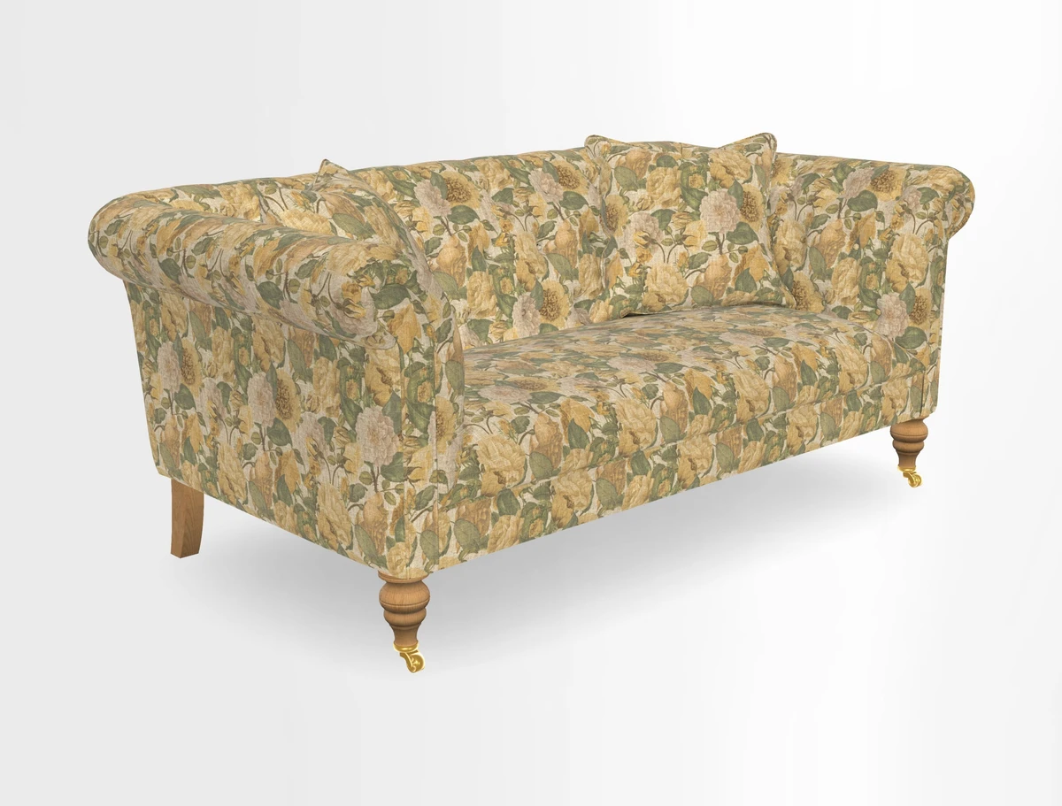 Arncliffe 3 Seater Sofa in Traditional Vintage Velvet Olive